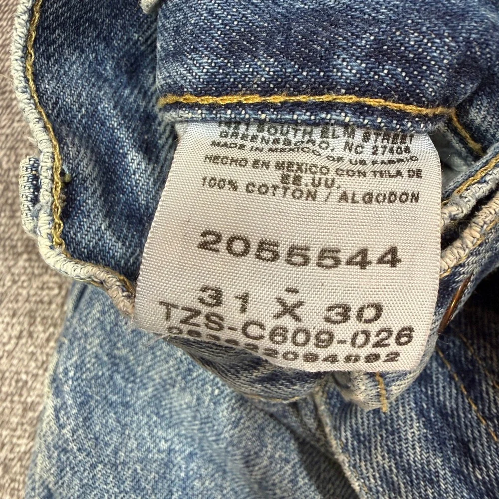 Lee Jeans Mens 31x30 Relaxed Fit Medium Wash Blue Denim Straight Leg